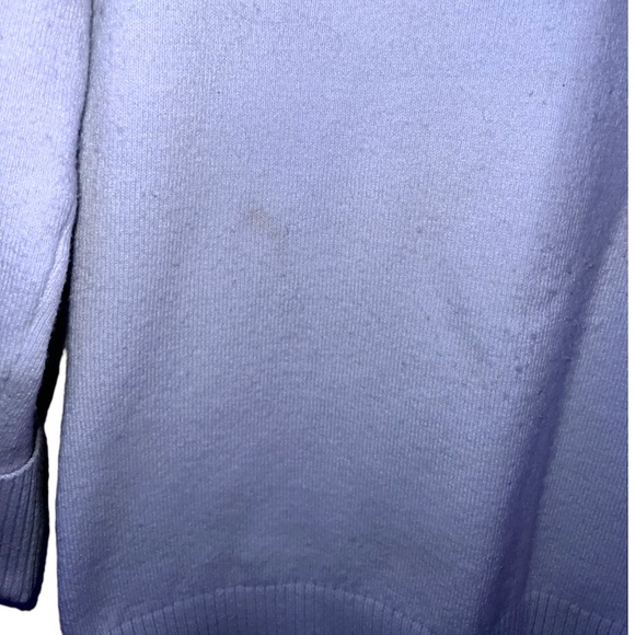 FRENCH CONNECTION | BLUE LONG SLEEVE CREW NECK SWEATER {Flawed} - Picture 5 of 10